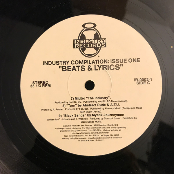 Various - Beats & Lyrics (Industry Hip Hop Compilation: Issue One) (1997) - Image 3