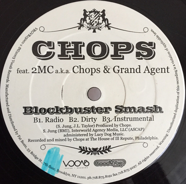 Chops - Comin' From The Lower Level / Blockbuster Smash (2003) - Image 3