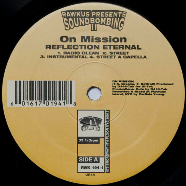 Reflection Eternal - On Mission / Every Rhyme I Write (1999) - Image 3