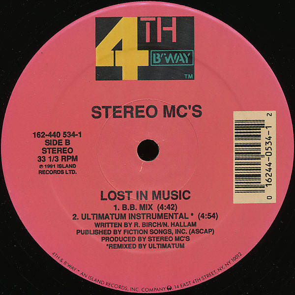 Stereo MC's - Lost In Music (1991) - Image 4