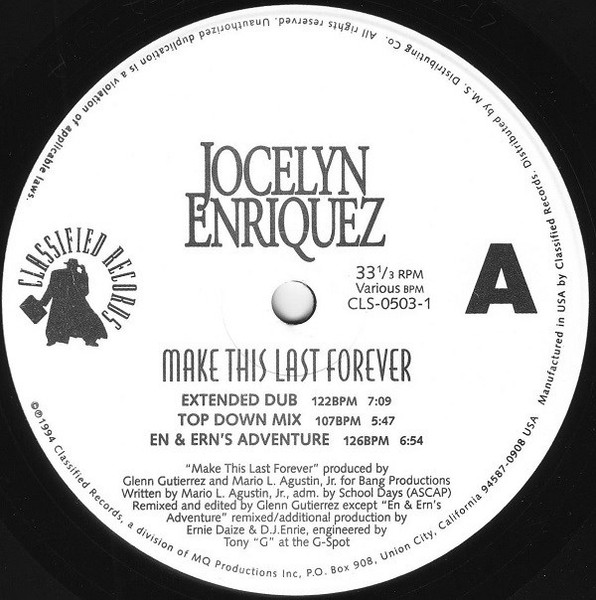 Jocelyn Enriquez - Make This Last Forever (1994)
