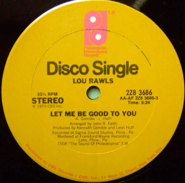 Lou Rawls - Let Me Be Good To You (1979)