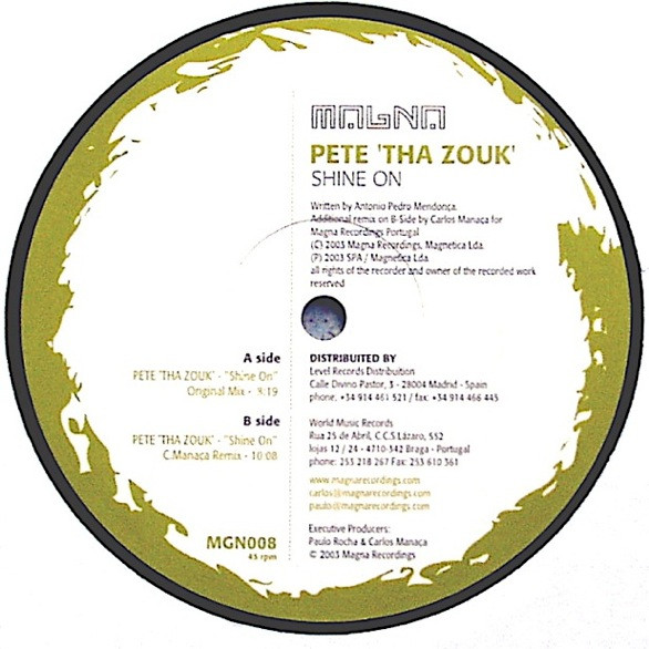 Pete Tha Zouk - Shine On (2003)