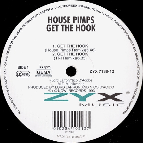 House Pimps - Get The Hook (1993)
