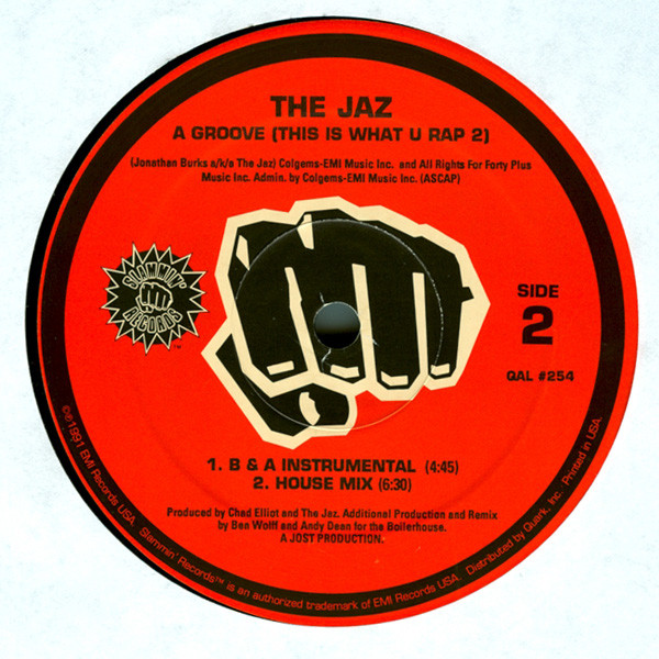 The Jaz - A Groove (This Is What U Rap 2) (1991) - Image 4