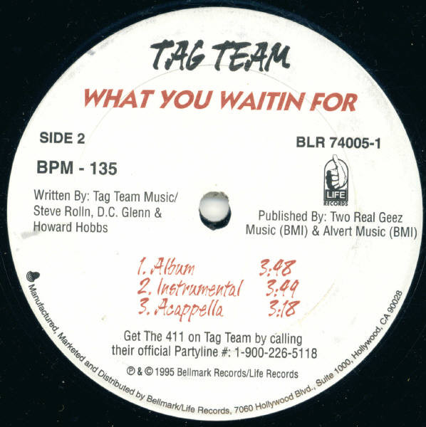 Tag Team - Funkey Situation / What You Waitin For (1995) - Image 2