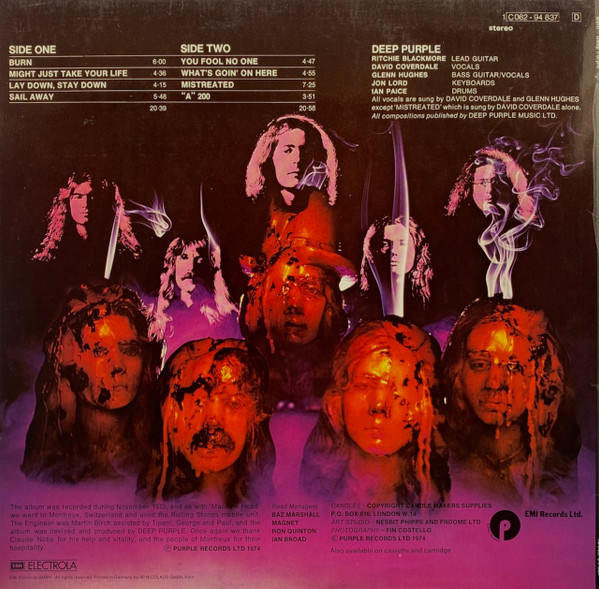 Deep Purple - Burn (1974) - Image 2
