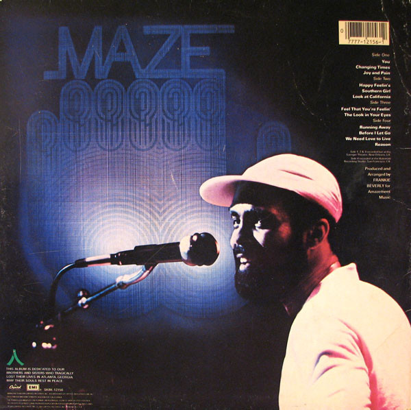 Maze Featuring Frankie Beverly - Live In New Orleans (1981) - Image 3