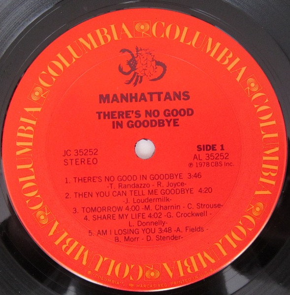 Manhattans - There's No Good In Goodbye (1978) - Image 3