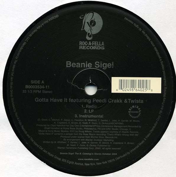 Beanie Sigel - Gotta Have It (2004)