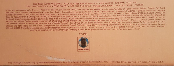 Joni Mitchell - Court And Spark (1974) - Image 7