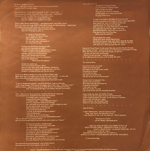 Genesis - Selling England By The Pound (1973) - Image 6