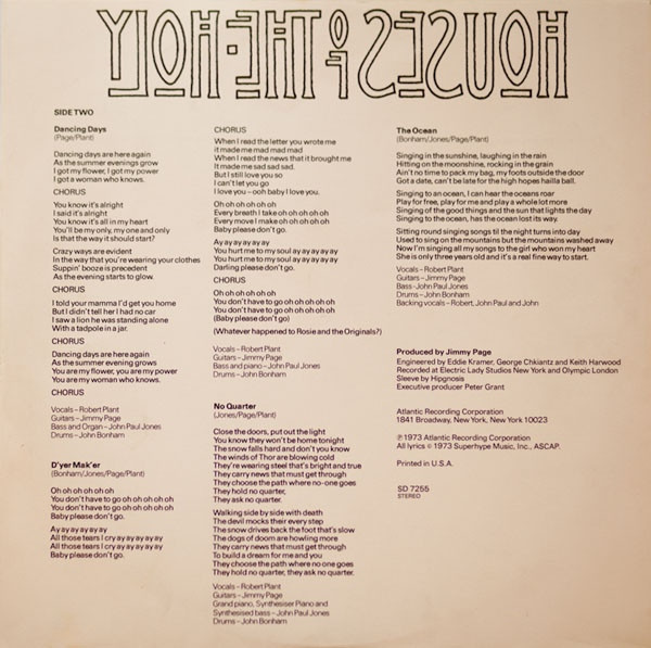 Led Zeppelin - Houses Of The Holy - Image 5