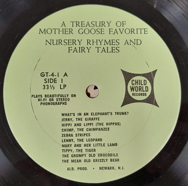 Unknown Artist - A Treasury Of Mother Goose: Favorite Nursery Rhymes And Fairy Tales - Image 3