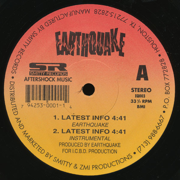 Earthquake (16) - Latest Info / Make'm Dance (1994)