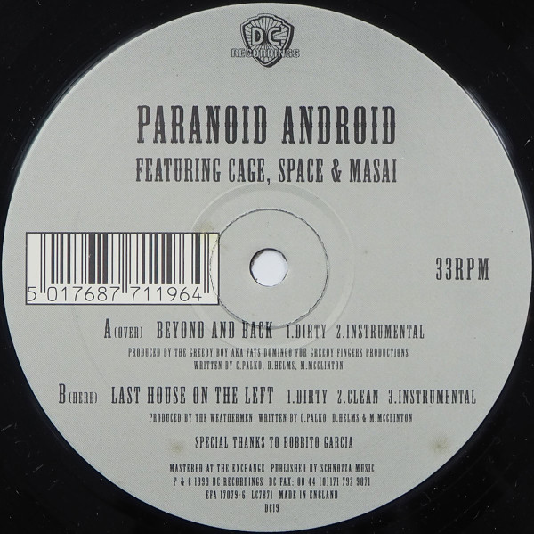 Paranoid Android - Beyond And Back (1999) - Image 2