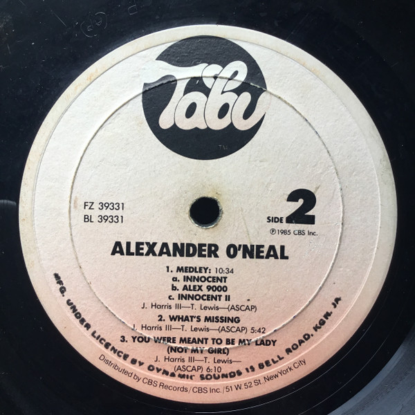 Alexander O'Neal - Alexander O'Neal (1985) - Image 2