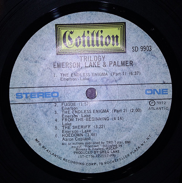 Emerson, Lake & Palmer - Trilogy (1972) - Image 3