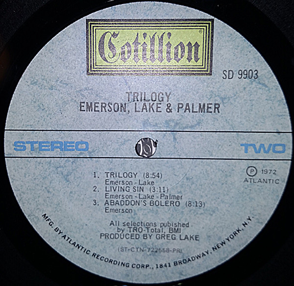Emerson, Lake & Palmer - Trilogy (1972) - Image 4