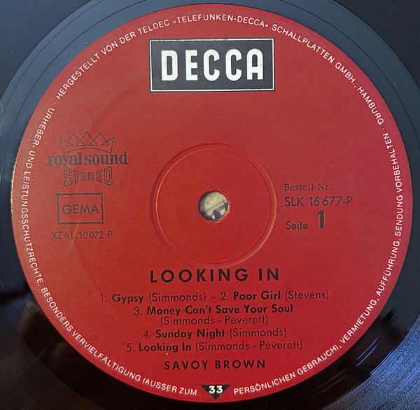 Savoy Brown - Looking In (1970) - Image 4