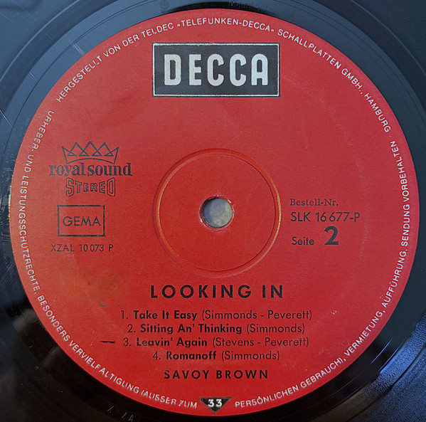 Savoy Brown - Looking In (1970) - Image 5