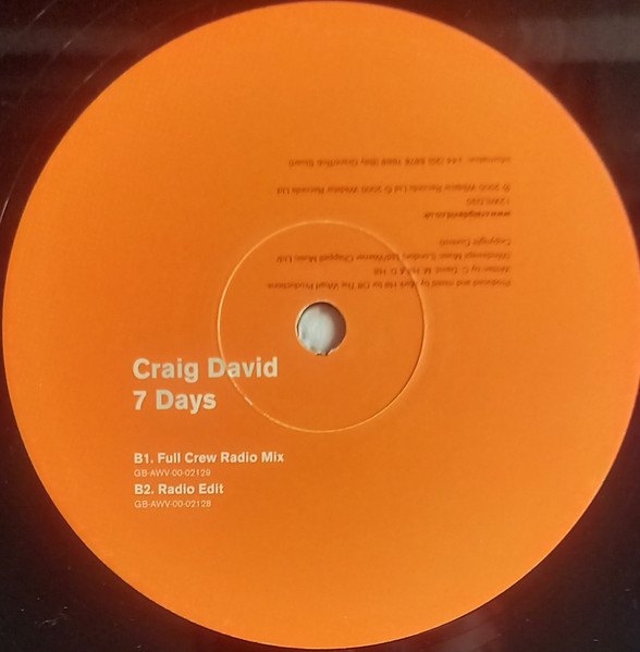Craig David - 7 Days (Sunship Remixes) (2000) - Image 4