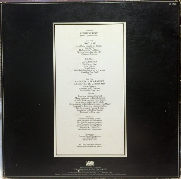 Emerson, Lake & Palmer - Works (Volume 1) (1977) - Image 2
