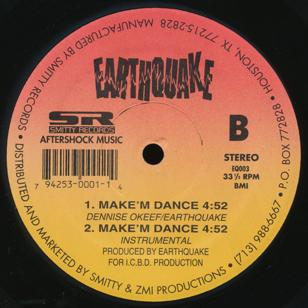 Earthquake (16) - Latest Info / Make'm Dance (1994) - Image 2