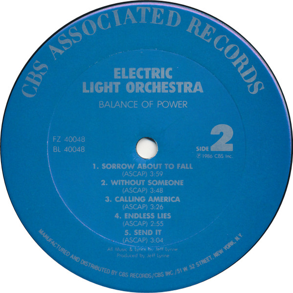 Electric Light Orchestra - Balance Of Power (1986) - Image 4