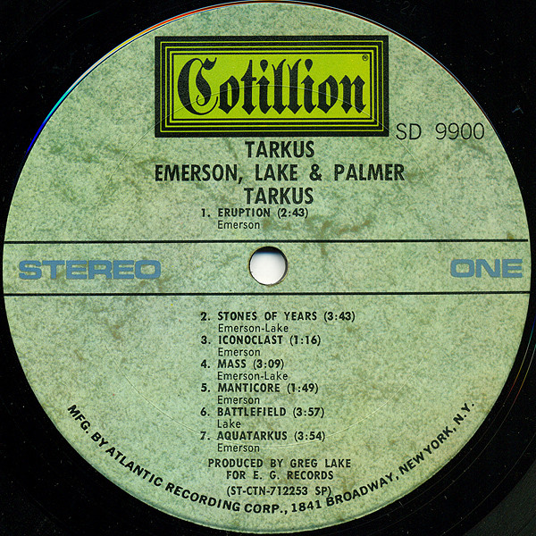 Emerson, Lake & Palmer - Tarkus (1971) - Image 2