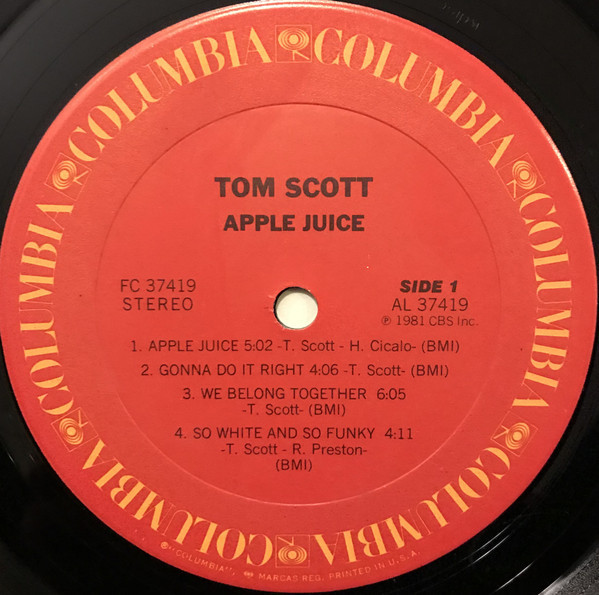 Tom Scott - Apple Juice (1981) - Image 3