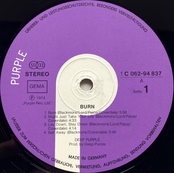 Deep Purple - Burn (1974) - Image 3
