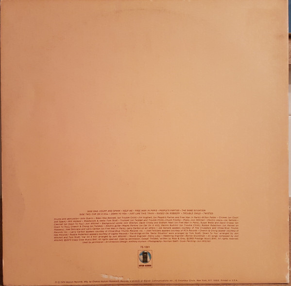 Joni Mitchell - Court And Spark (1974) - Image 4