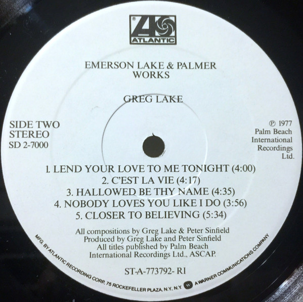 Emerson, Lake & Palmer - Works (Volume 1) (1977) - Image 8