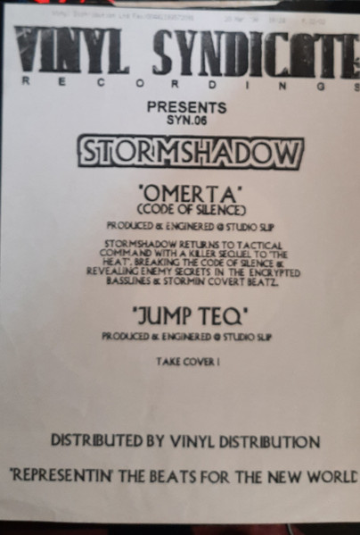 Stormshadow - Omerta (Code Of Silence) / Jump Teq (1998)