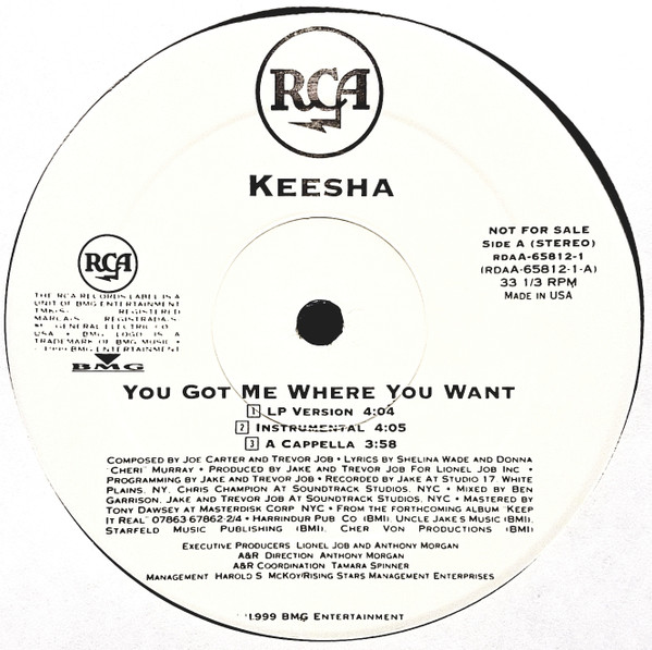 Keesha - You Got Me Where You Want (1999)
