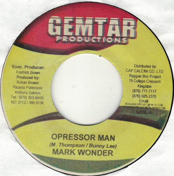 Mark Wonder - Opressor Man - Image 2