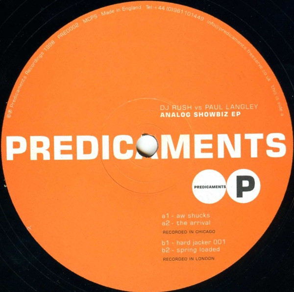 DJ Rush, Paul Langley - Analog Showbiz EP (1998)