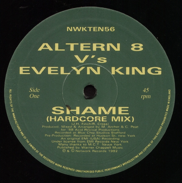 Altern 8 - Shame (1992) - Image 3