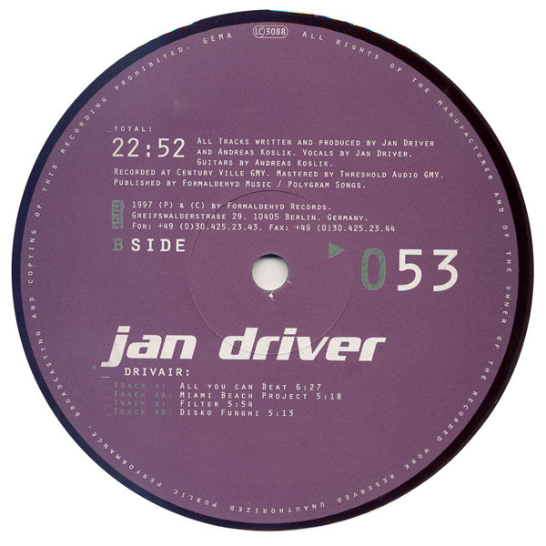 Jan Driver - Drivair (1997)