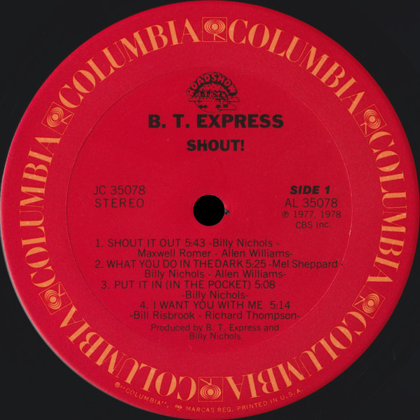 B.T. Express - Shout! (Shout It Out) (1978) - Image 3