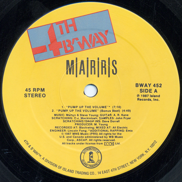 M|A|R|R|S - Pump Up The Volume (1987) - Image 3